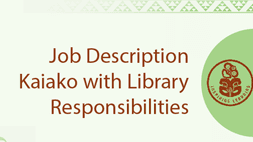 Job Description - Kaiako with Library Responsibilities