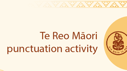 Te Reo Māori - punctuation activity
